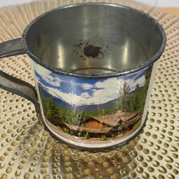 Vintage Bonanza/Ponderosa Ranch Tin Metal Cup Nevada Cartwright Family - Picture 3 of 7